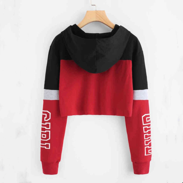 Καθημερινο γυναικέιο φούτερ με μακριά μανίκια και κορδόνια σε διάφορα χρώματα