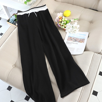 Γυναικείο casual παντελόνι με  φαρδιά ελαστική μέση σε διάφορα χρώματα