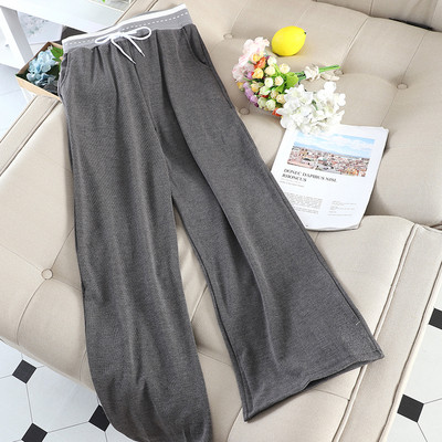 Γυναικείο casual παντελόνι με  φαρδιά ελαστική μέση σε διάφορα χρώματα