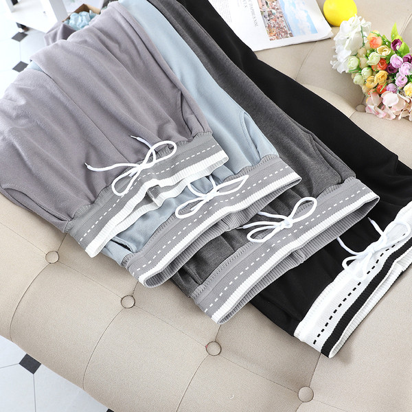 Γυναικείο casual παντελόνι με  φαρδιά ελαστική μέση σε διάφορα χρώματα