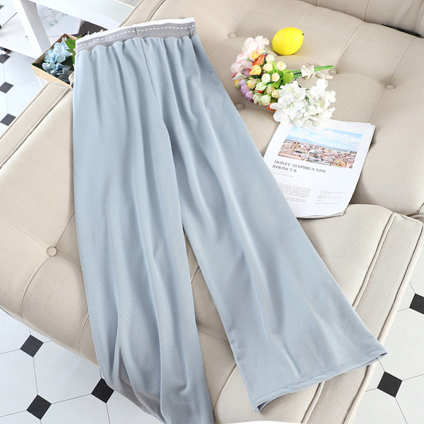 Γυναικείο casual παντελόνι με  φαρδιά ελαστική μέση σε διάφορα χρώματα