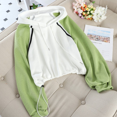 Αθλητικό  γυναικείο φούτερ με κουκούλα και κορδόνια σε διάφορα χρώματα