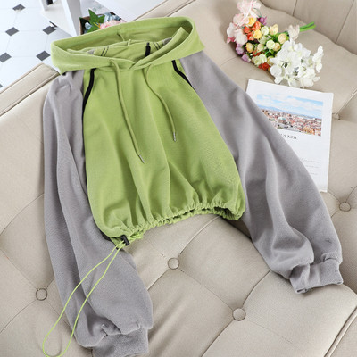 Αθλητικό  γυναικείο φούτερ με κουκούλα και κορδόνια σε διάφορα χρώματα