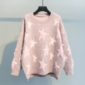 Καθημερινό γυναικείο πουλόβερ με κεντήματα σε τρία χρώματα