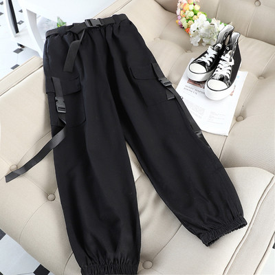 Καθημερινά γυναικεία παντελόνια  με ζώνη και τσέπες σε διάφορα χρώματα