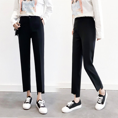 Γυναικείο παντελόνι σε δύο χρώματα - ίσιο μοντέλο