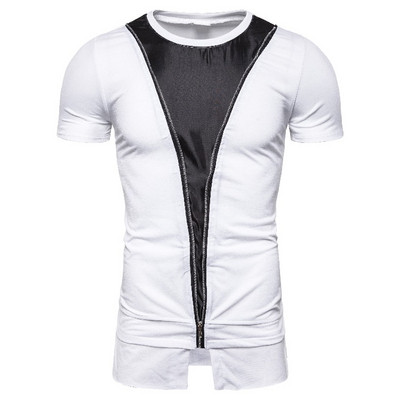 Tricou modern pentru bărbați cu mâneci scurte în mai multe culori