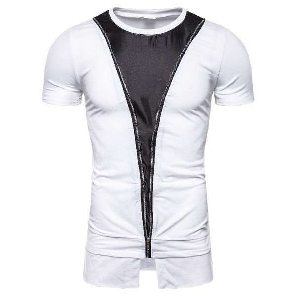 Tricou modern pentru bărbați cu mâneci scurte în mai multe culori