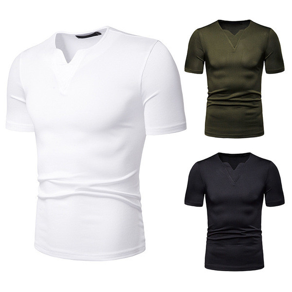 Alkalmi férfi rövid ujjú póló három színben