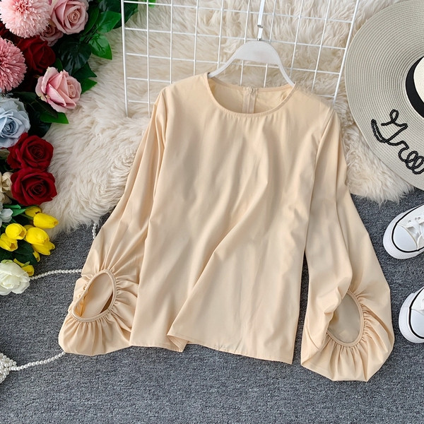 Cămașă elegantă de damă cu panglică în două culori