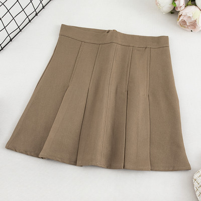 Aktuális női szoknya négy színben, magas derékkal és cipzárral