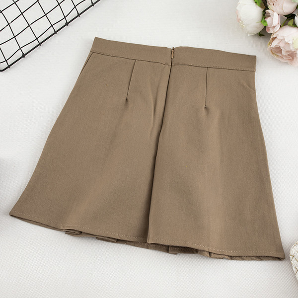 Aktuális női szoknya négy színben, magas derékkal és cipzárral