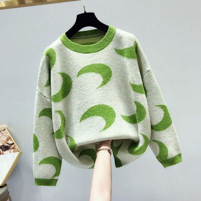 Πουλόβερ γυναικείο για το  χειμώνα με λαιμό O σε πέντε χρώματα