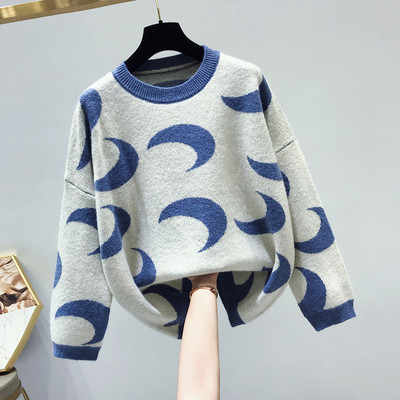 Πουλόβερ γυναικείο για το  χειμώνα με λαιμό O σε πέντε χρώματα