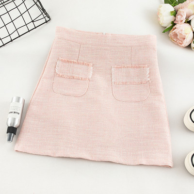 Γυναικεία φούστα σε τέσσερα χρώματα με τσέπες