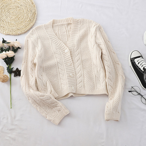 Vesta casual de dama cu decolteu in V in alb, maro si roz