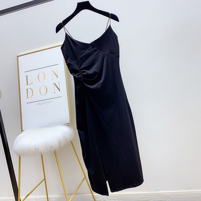 Modern női ruha vékony pántokkal több színben