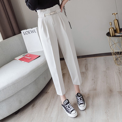 Κομψά γυναικεία παντελόνια σε τρία χρώματα με ζώνη