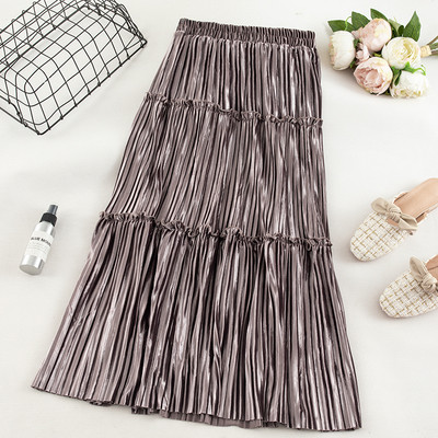 Μακρύ  γυναικεία φόρεμα με ψηλή μέση - σε πέντε χρώματα