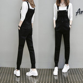 Γυναικεία καθημερινή μακρύ σαλοπέτα σε μαύρο χρώμα