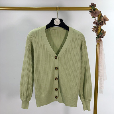 Καθημερινή σύντομη ζακέτα με κουμπιά σε τέσσερα χρώματα