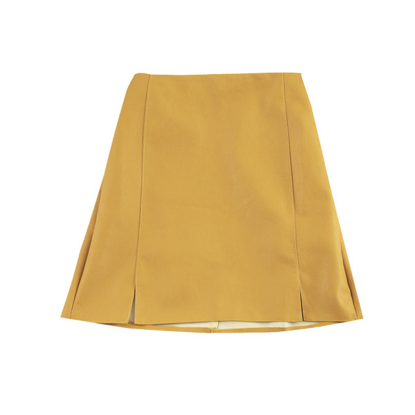 Fusta de dama moderna din imitatie de piele - in cinci culori