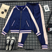 Γυναικείο  αθλητικό σετ σε μπλε χρώμα μεγέθη εώς  4XL