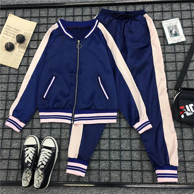 Γυναικείο  αθλητικό σετ σε μπλε χρώμα μεγέθη εώς  4XL