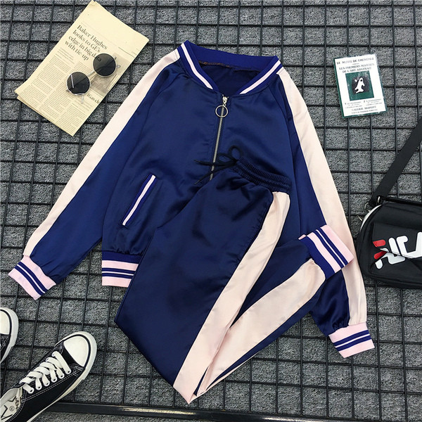 Γυναικείο  αθλητικό σετ σε μπλε χρώμα μεγέθη εώς  4XL