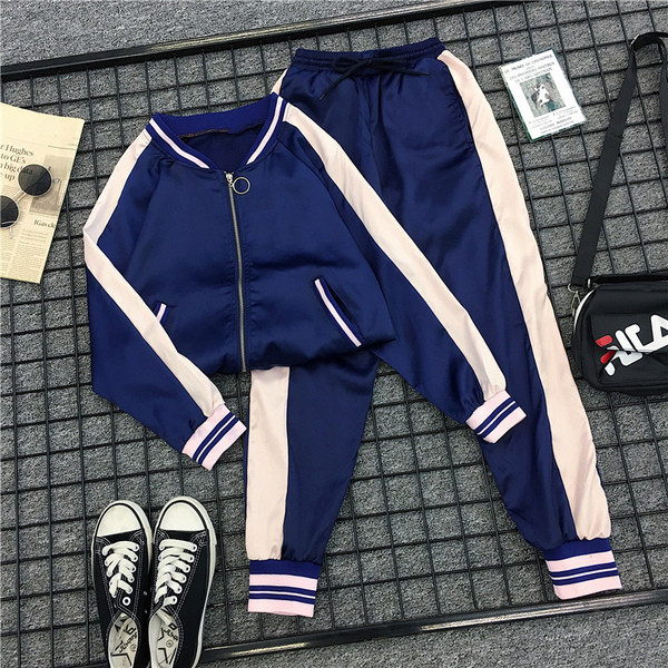 Γυναικείο  αθλητικό σετ σε μπλε χρώμα μεγέθη εώς  4XL