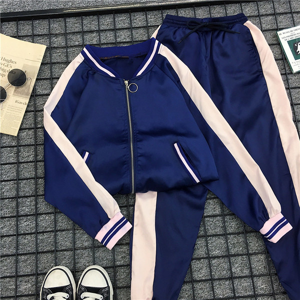 Γυναικείο  αθλητικό σετ σε μπλε χρώμα μεγέθη εώς  4XL