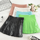 Modern női szoknya öt színben - öko bőr