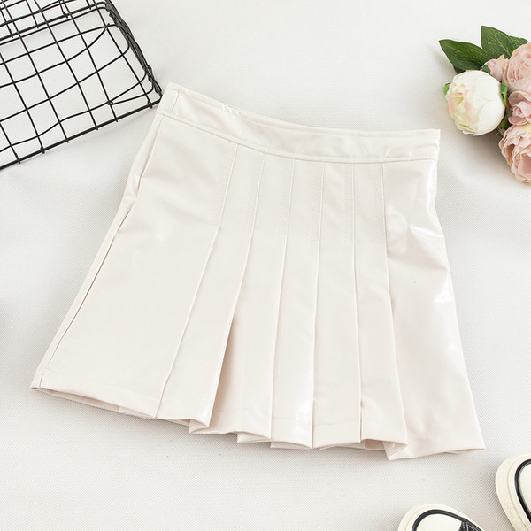 Modern női szoknya öt színben - öko bőr