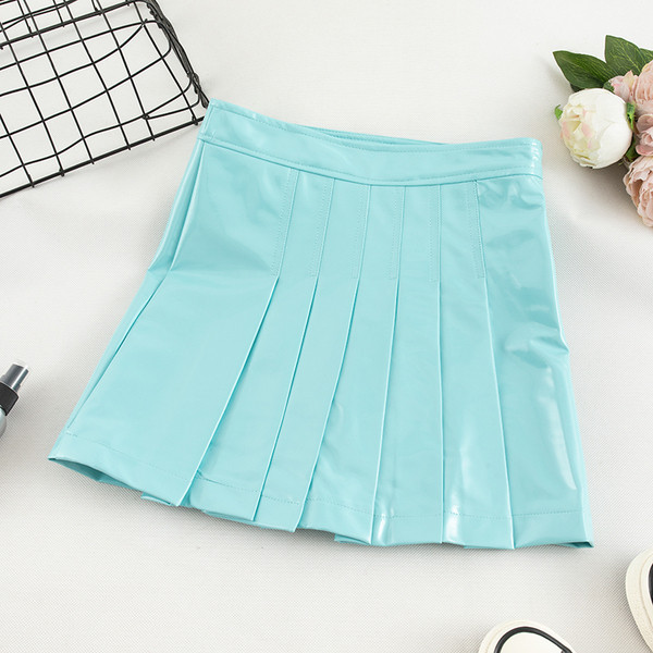 Modern női szoknya öt színben - öko bőr