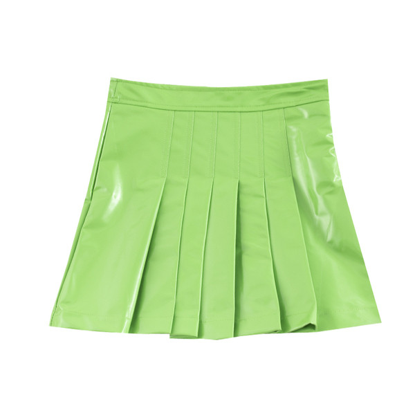 Modern női szoknya öt színben - öko bőr