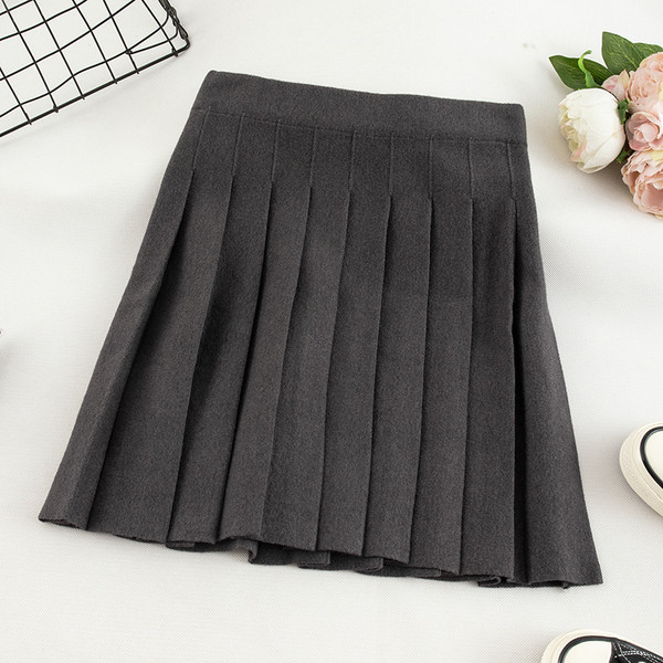 Fusta scurta de dama in cinci culori cu talie inalta