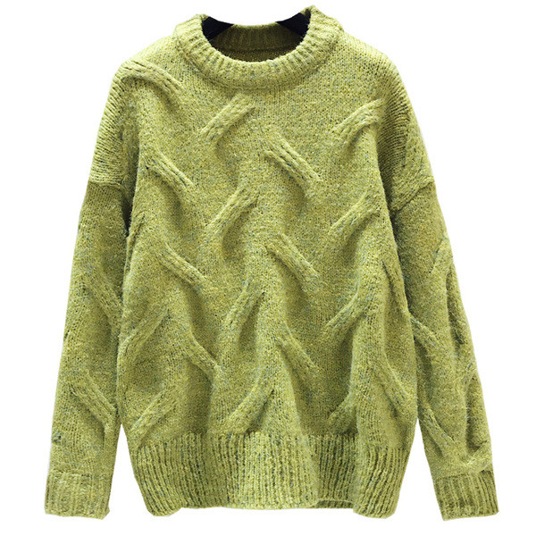 Χειμερινόγυναικείο  πουλόβερ  σε τέσσερα χρώματα με λαιμό O