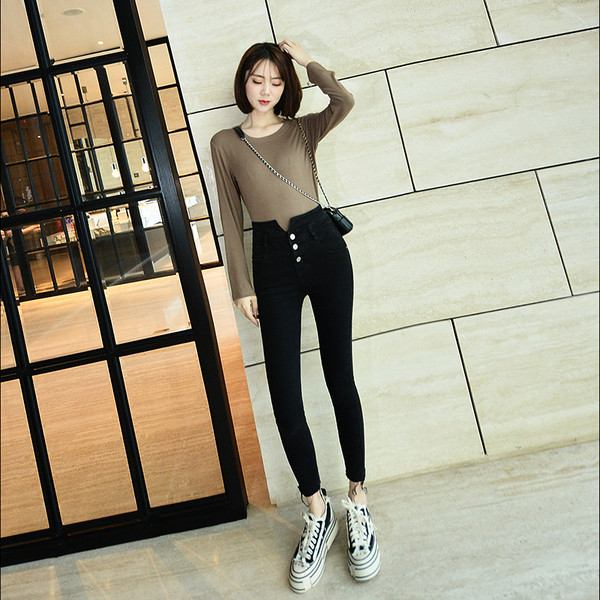 Casual γυναικεία τζιν Λεπτό μοντέλο 