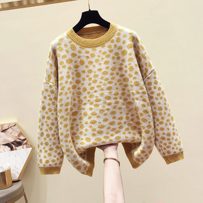 Γυναικείο χειμεινό  πουλόβερ  με λαιμό O σε τέσσερα χρώματα