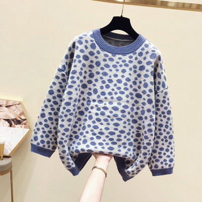 Γυναικείο χειμεινό  πουλόβερ  με λαιμό O σε τέσσερα χρώματα