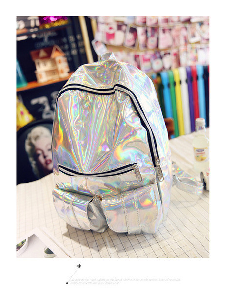 Rucsac de dama model NOU cu efect stralucitor in mai multe culori