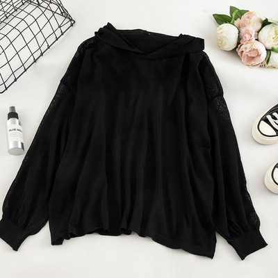 Καθημεινή γυναικεία μπλούζα με κουκούλα - σε τέσσερα χρώματα