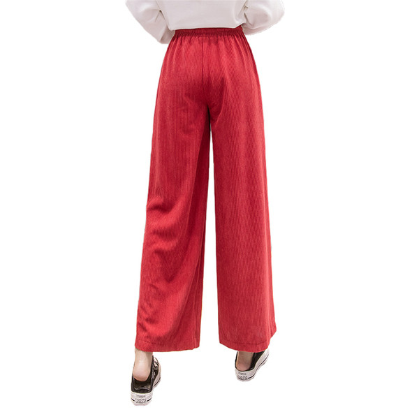 Γυναικείο  casual παντελόνι - ευρύ σχέδιο σε δύο χρώματα