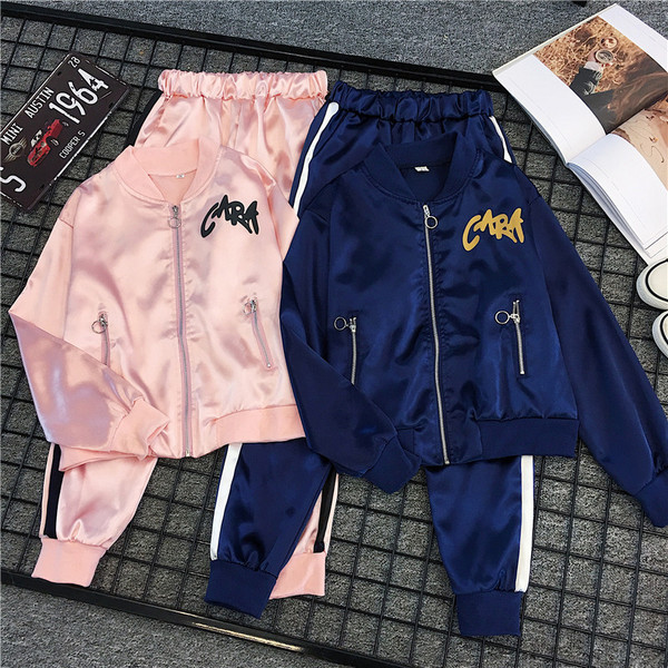 Új modell sport női szett kék és rózsaszín felirattal