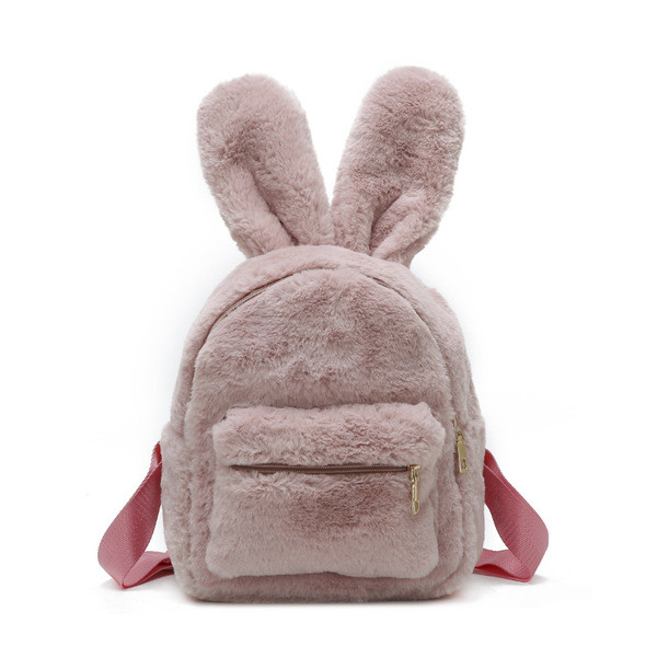 Modern children`s down backpack with 3D element in several colors