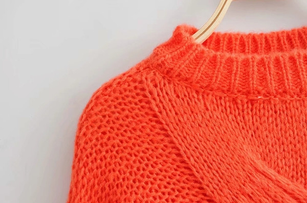 Νέο μοντέλο γυναικείο πουλόβερ σε μπλε και κόκκινο χρώμα