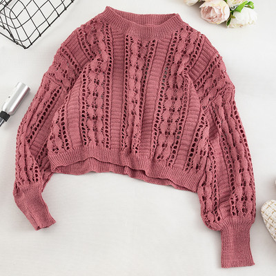 Κορυφαίο  γυναικείο πουλόβερ με λαιμό O