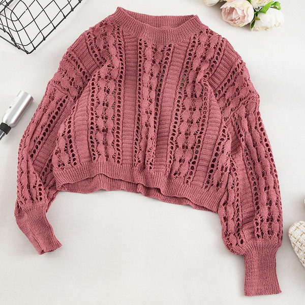 Κορυφαίο  γυναικείο πουλόβερ με λαιμό O