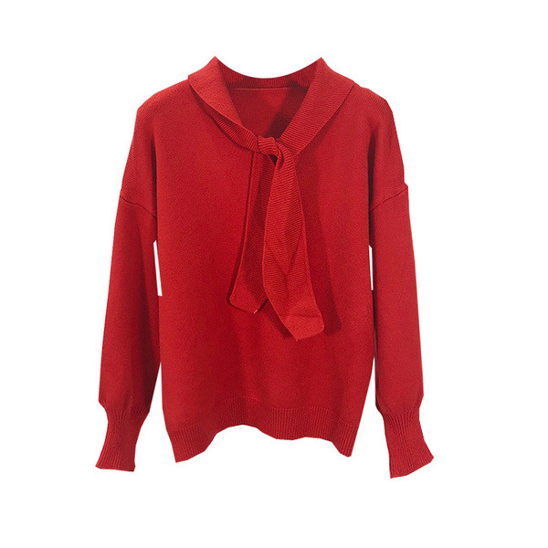 Καθημερινό γυναικείο πουλόβερ  με λαιμόκοψη σε τρία χρώματα