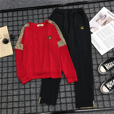 Αθλητικό και casual γυναικείο σύνολο από δύο μέρη σε διαφορετικά χρώματα